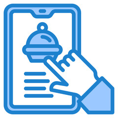 mobilephone blue style icon