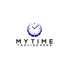 Time logo vector concept