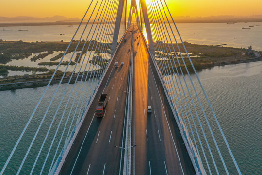 Fototapeta Sunset bridge