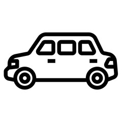 Limousine line icon