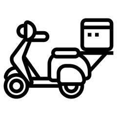 Scooter line icon