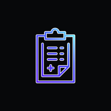 Admision Form blue gradient vector icon