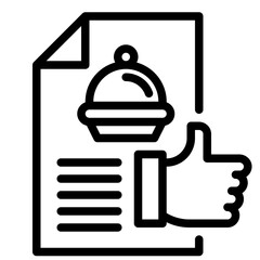 like outline style icon