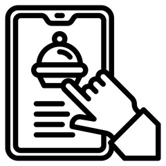 mobilephone outline style icon