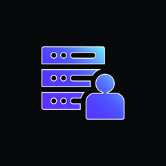 Admin blue gradient vector icon