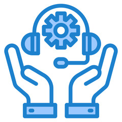 setting blue style icon