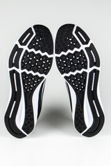 Sole of sport shoe on white background