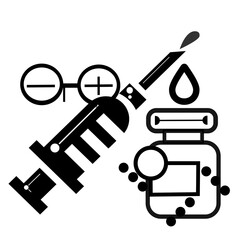 Vaccing  Syring   doctor icon line symbol