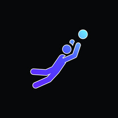 Ball Games blue gradient vector icon