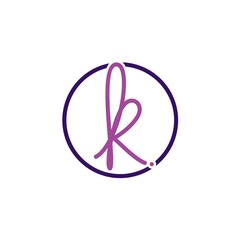 Initials letters K logo design vectors unique