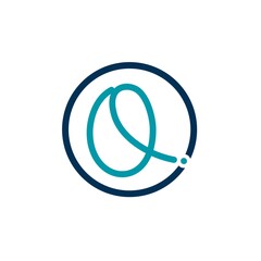 Initials letters Q logo design vectors unique