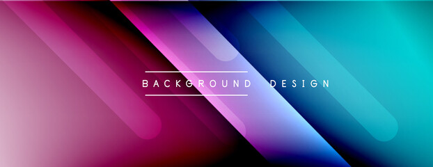Dynamic lines abstract background. 3D shadow effects and fluid gradients. Modern overlapping forms