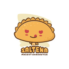 cute saltena cake mascot character designs