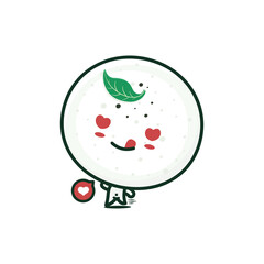 cartoon mascot idli sambar