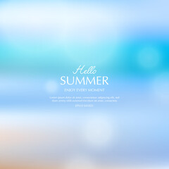 summer background, blurred toropical summer backdrop