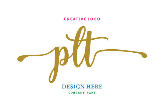 PLT lettering logo is simple, easy to understand and authoritative