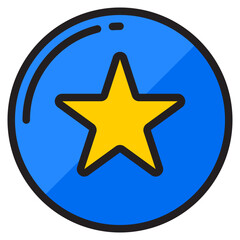 star color line style icon