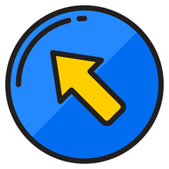 top left color line style icon