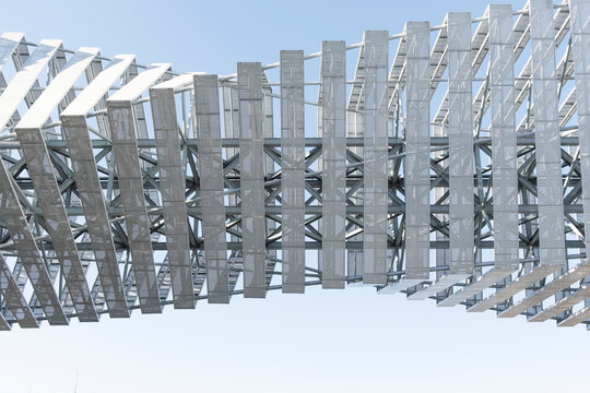 Curly steel structure