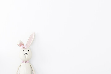 Empty wall with childrens toy
