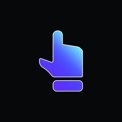 Black Hand Finger Pointing Up blue gradient vector icon