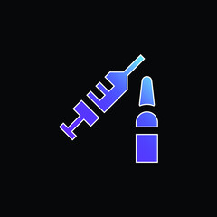 Botox blue gradient vector icon