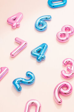 Chrome Balloon Numbers