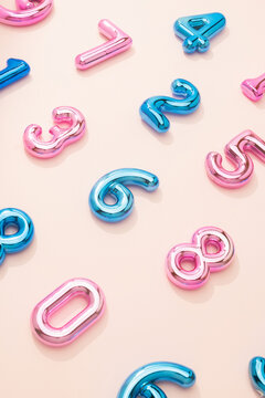 Chrome Balloon Numbers