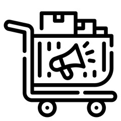 shopping line icon