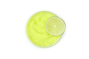 Skin care scrub isolated on white background
