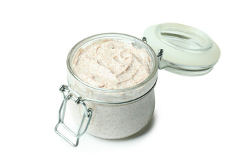 Skin care scrub isolated on white background