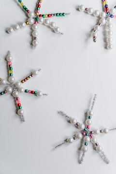 children snowflake craft project ornament 4