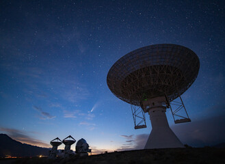 Comet NEOWISE over Observatory