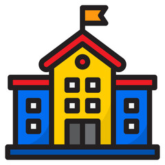 school color line style icon