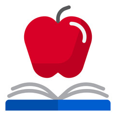 apple flat style icon