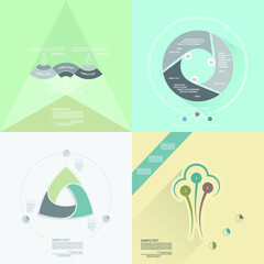 Design for business data visualization, cover layout and infographic