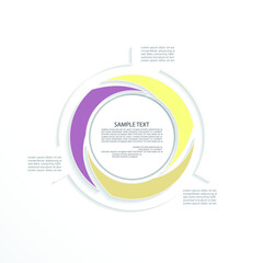 Design for business data visualization, cover layout and infographic