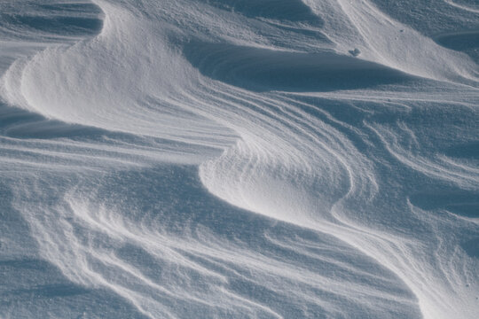 overhead view of a frozen river - Powered by Adobe