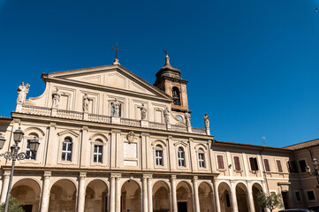Fototapeta na wymiar Terni cathedral church in the historic area