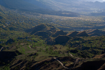 Exciting and alluring expanses of Russia. The beauty of the Caucasian landscapes, mountains, lakes, rivers and plains.