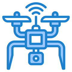 drone blue style icon