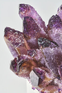 Healing magic amethyst crystals