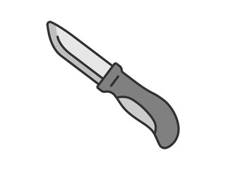 サバイバルナイフのイラスト