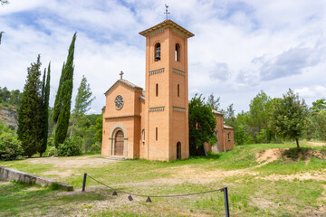 Landscape of the church of Sant Pere de Viladecavalls, Vila-seca