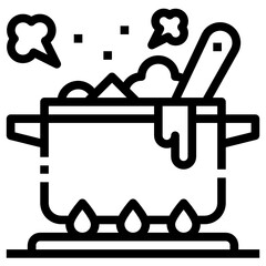 cooking line icon