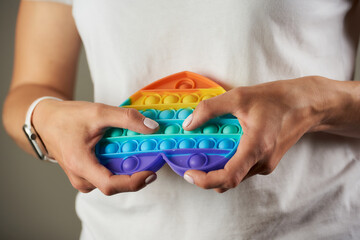 A close-up photo of a fidget toy 