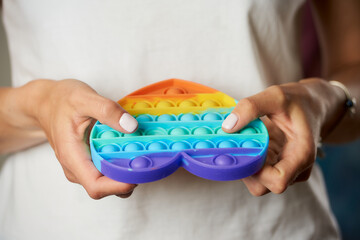 A close-up photo of a fidget toy 