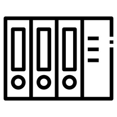 folder line icon