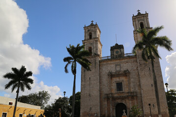 Colonial church in the city of Merida, Mexico