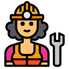 Mechanic line icon